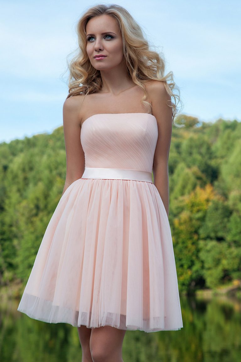 robe rose peche