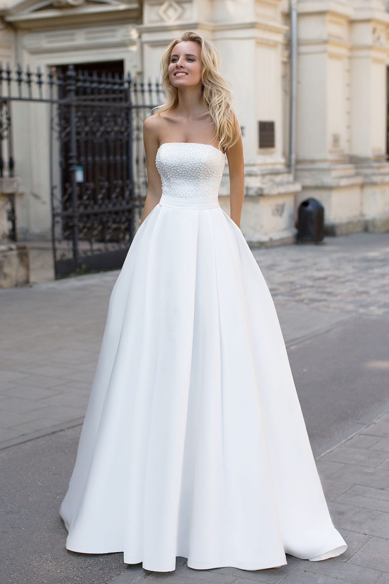 robe de mariée avec bustier