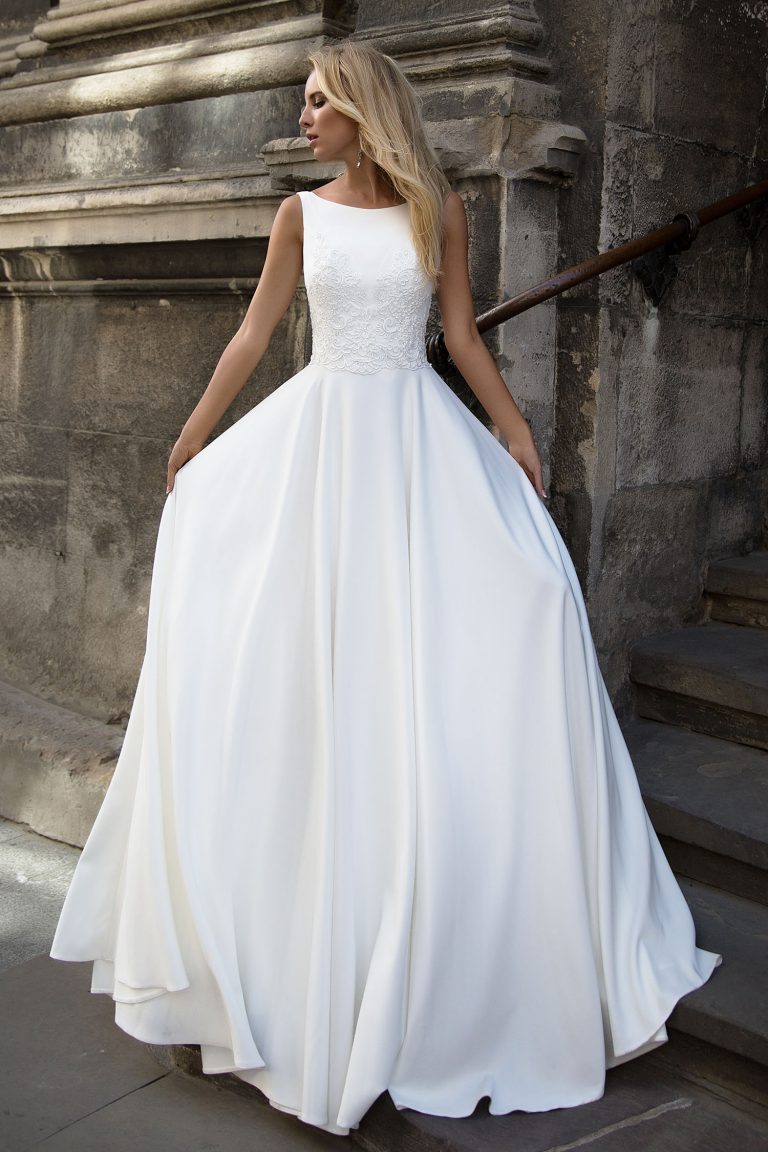 Robe de mariée fluide 2 en 1