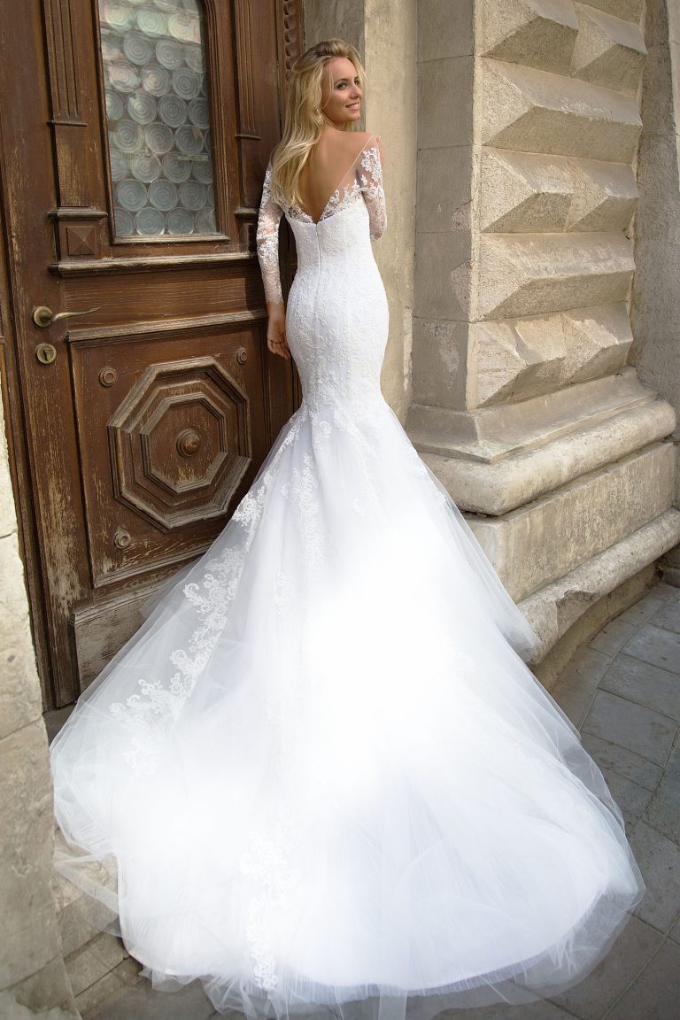 Robe De Mariée Sirène Manches Longues Oksana Mukha Paris