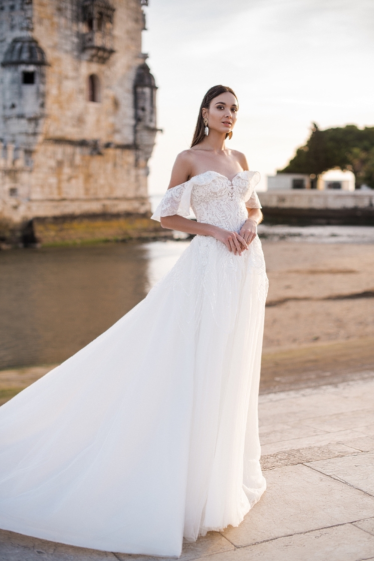 Robe de mariée à manches longues