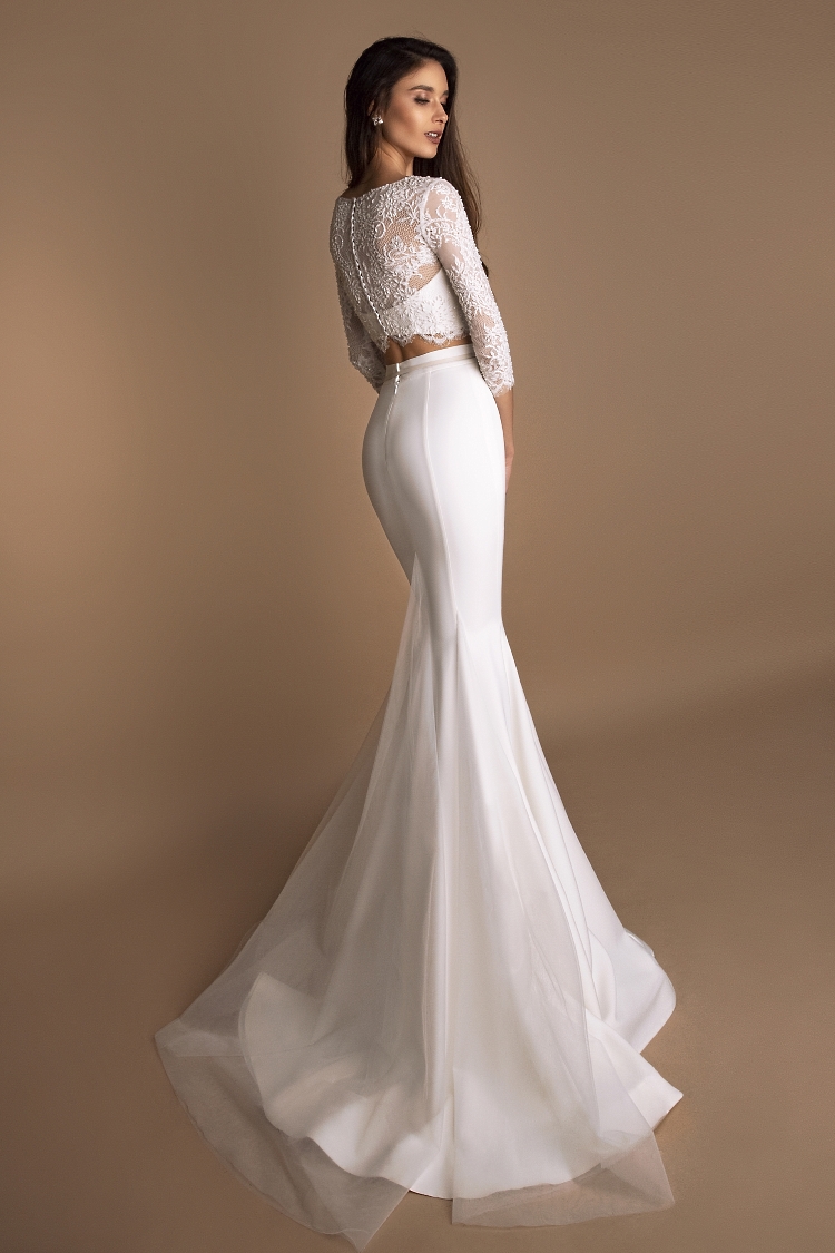 robe de mariee 2 pieces