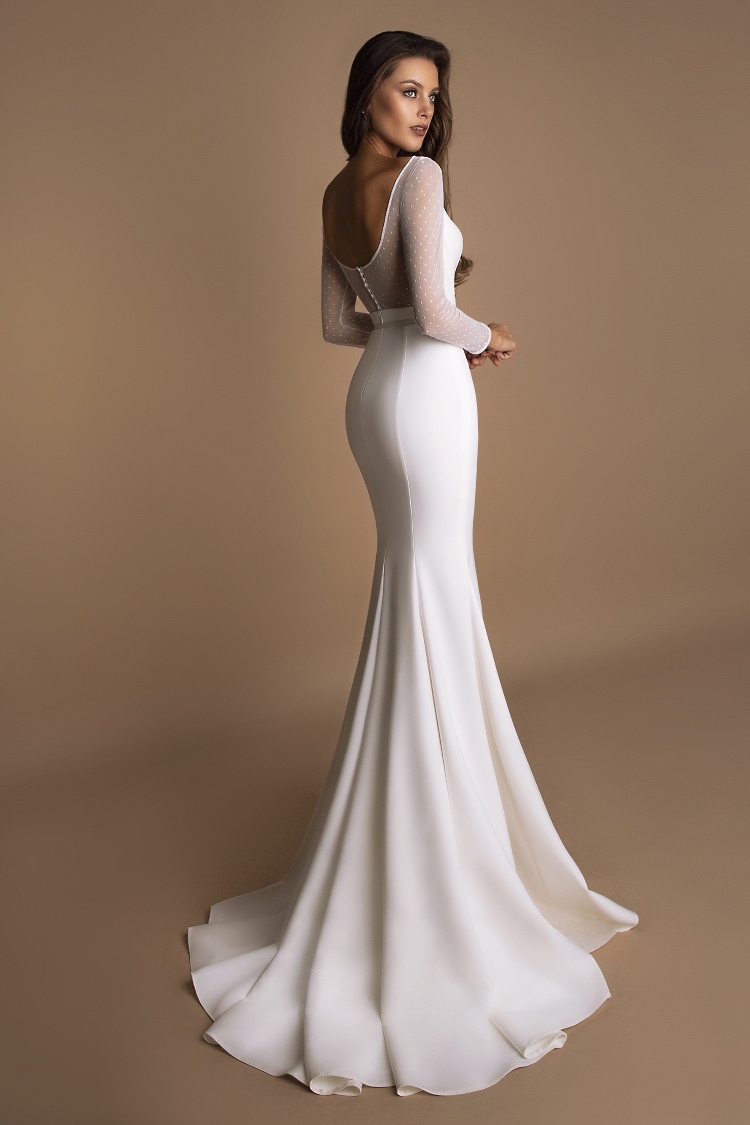 robe de mariee fourreau simple
