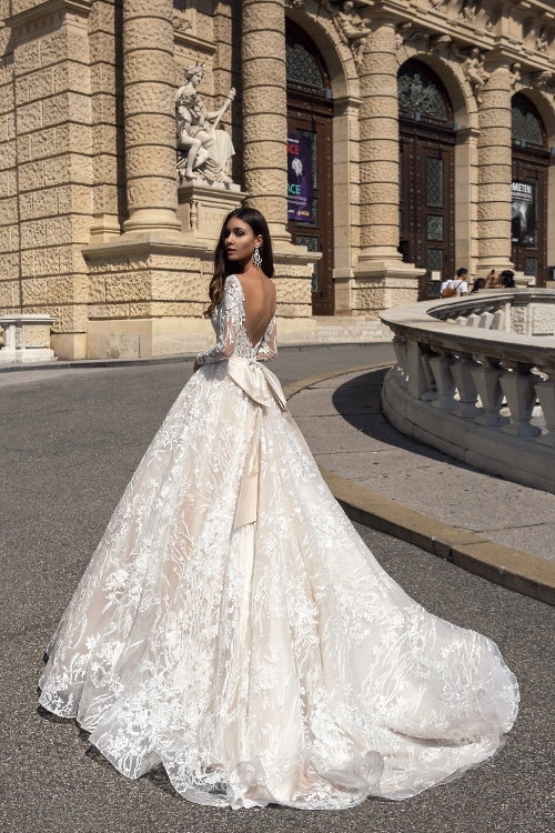 Robe de mariée à longues manches