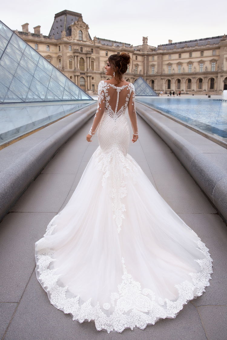 Robe de mariée brodée