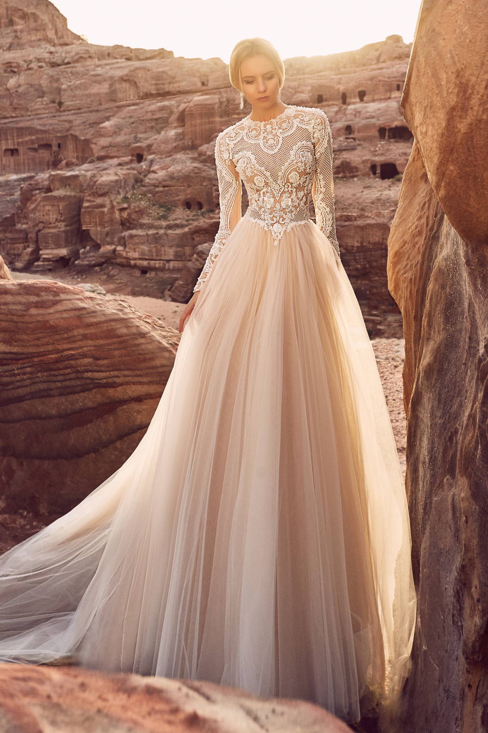 Robe de mariée manche longue - Oksana Mukha Paris