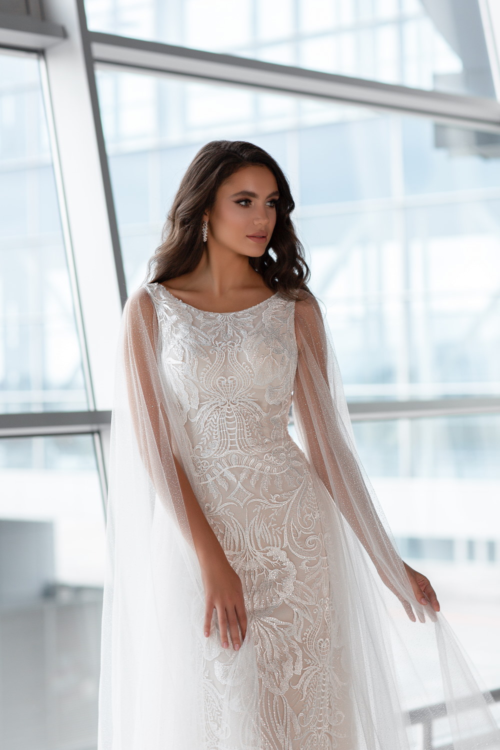 robe de mariee avec cape