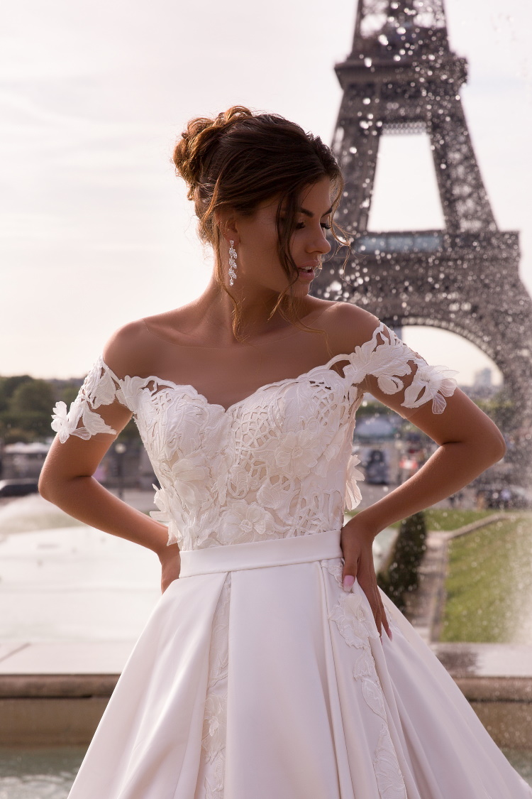 robe de mariee en dentelle guipure