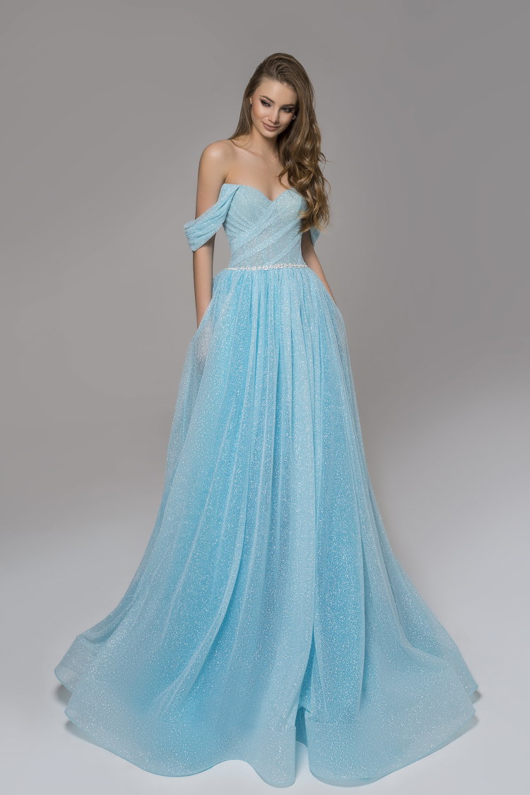 robe de soiree bleue cendrillon