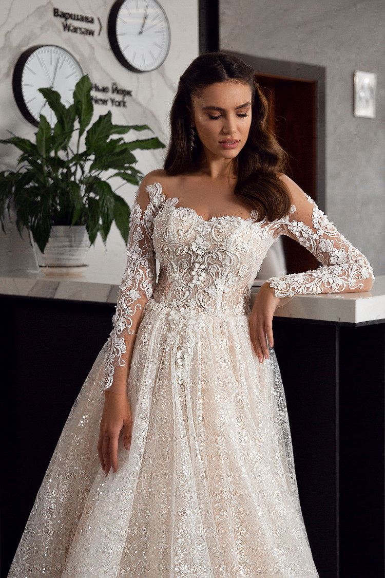 robe de mariee manches en dentelle