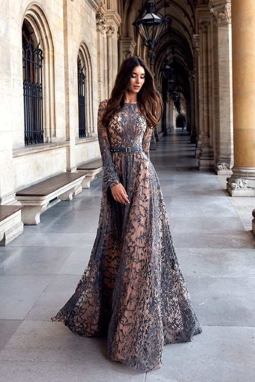 Robe de soirée longue de luxe