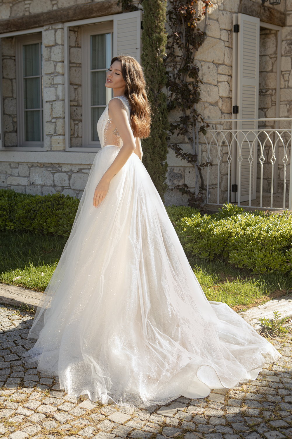Robe de mariée tulle pailleté best sale