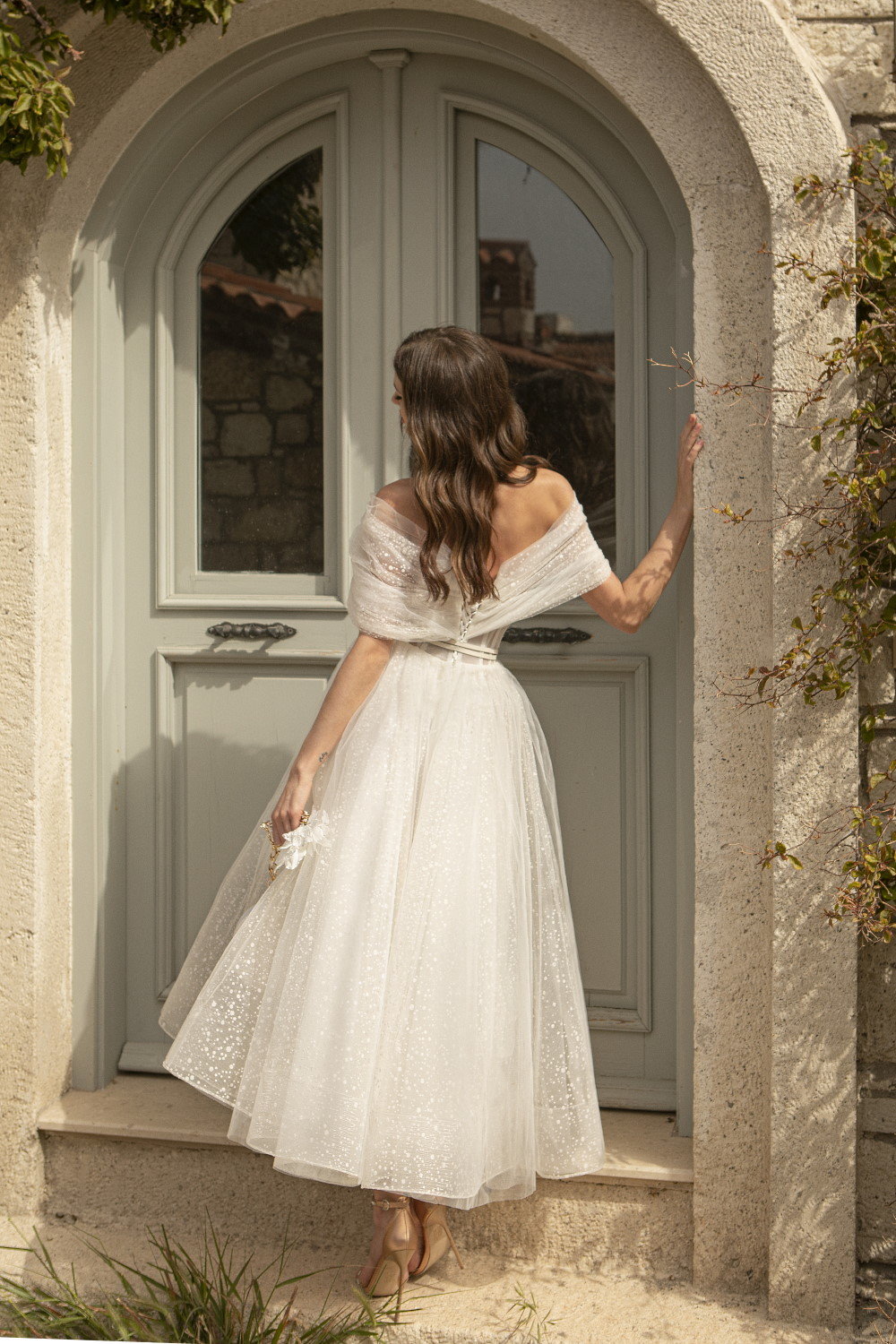 Robe de mariée midi discount