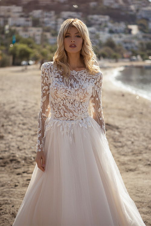Robe de mariée asymetrique dentelle deals