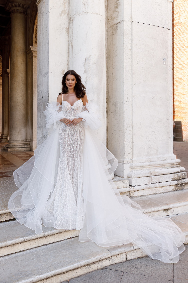 Robe de mariee haute couture transformable Oksana Mukha Paris