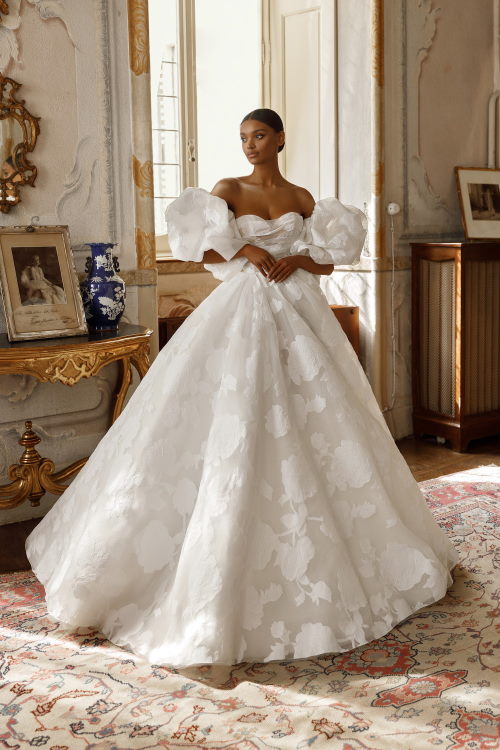 Robe de mariée manches ballon