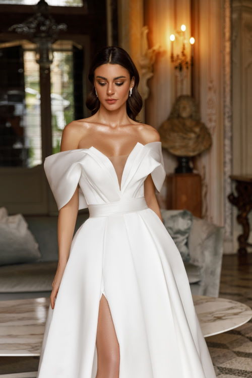 Robe de mariée bustier origami