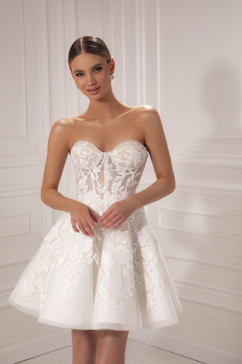 Robe de mariée jupe patineuse