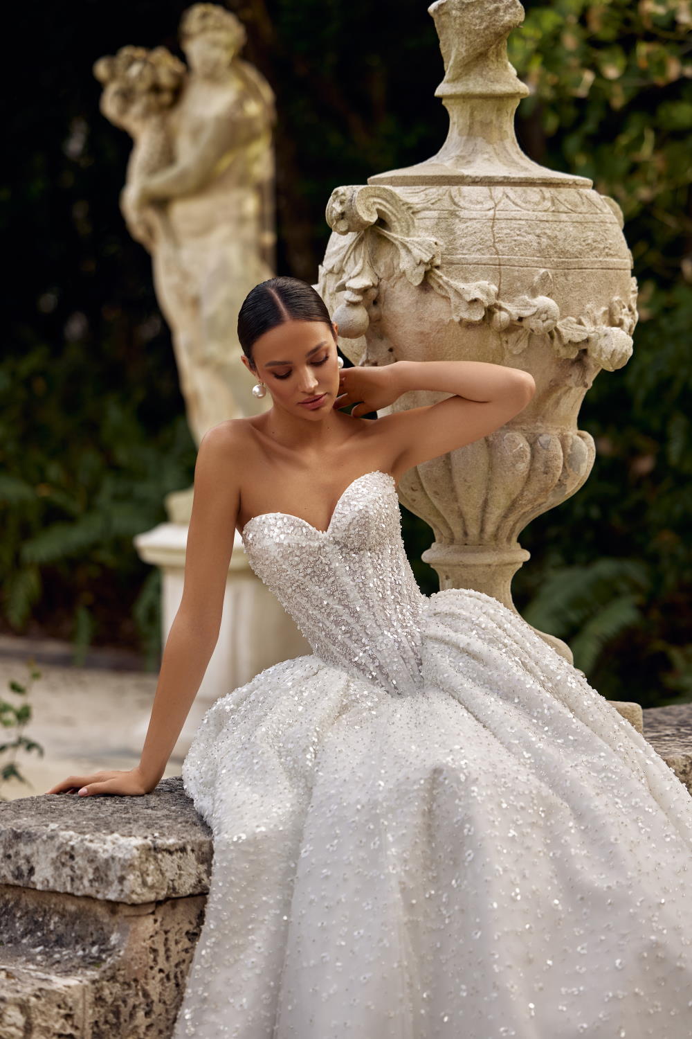 robe de mariee de princesse scintillante