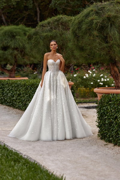 Robe de mariée scintillante