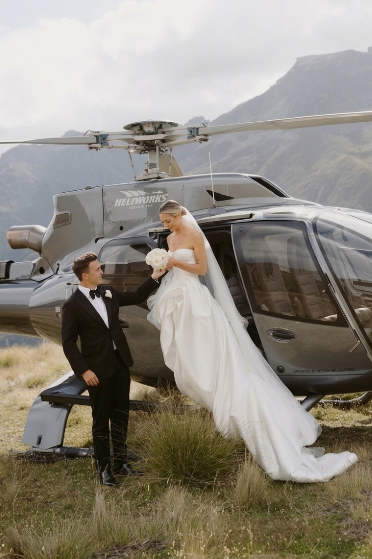Mariage helicopter