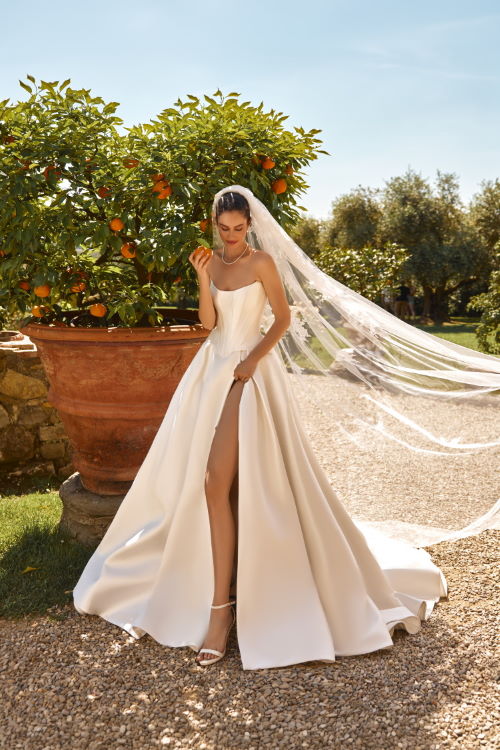 Robe de mariée bustier droit