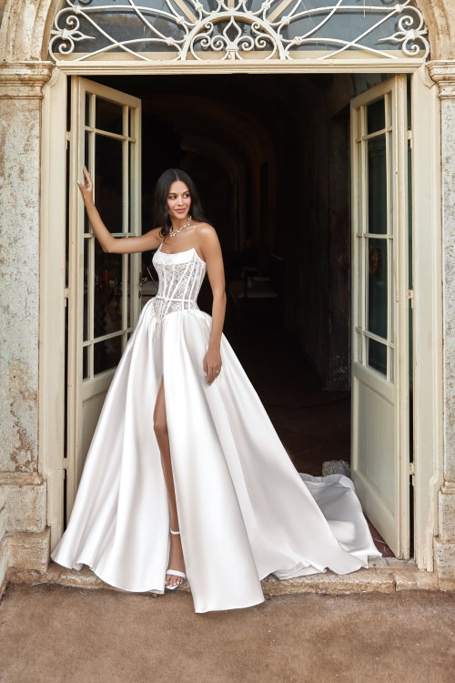 Robe de mariée taille basque
